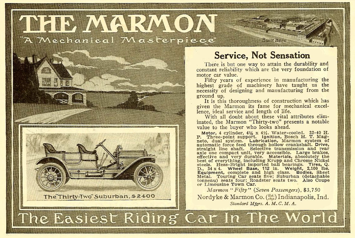 1909 Marmon Auto Advertising